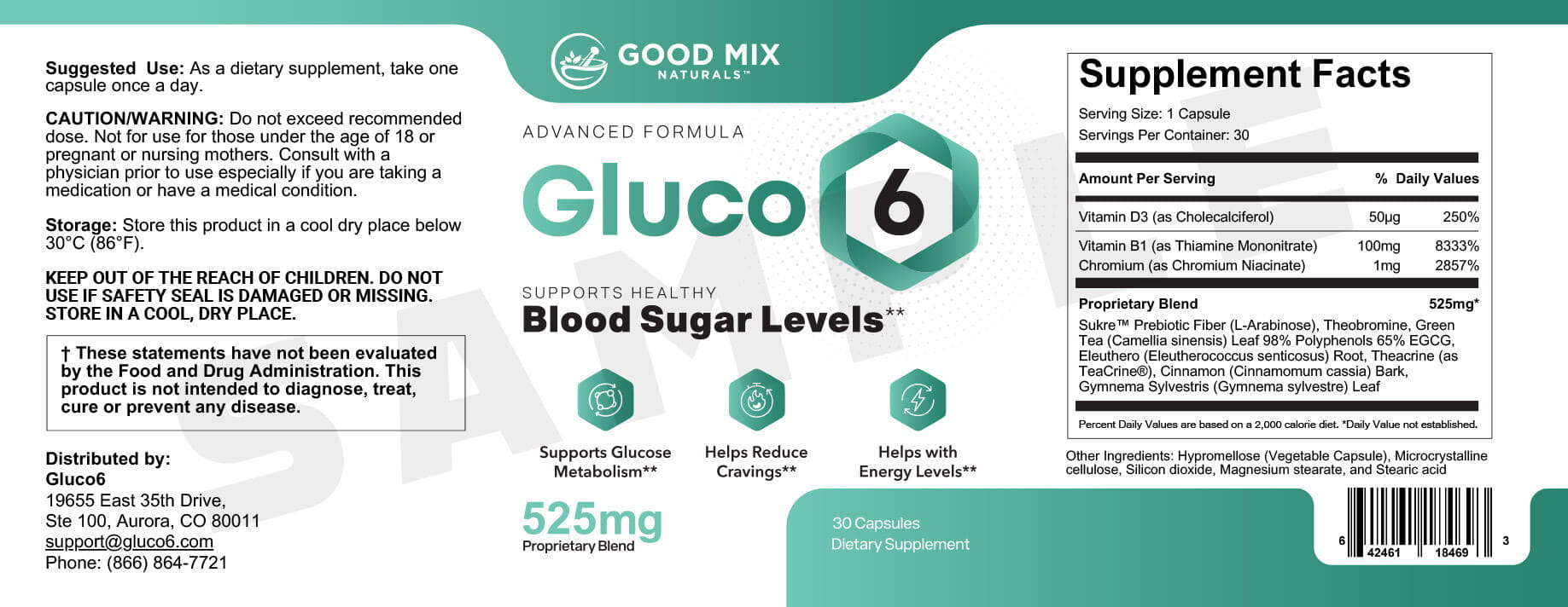 Gluco6 - Advanced Blood Sugar Support Formula - Image 3