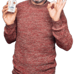 TitanFlow Prostate Support Supplement man-holding-bottle