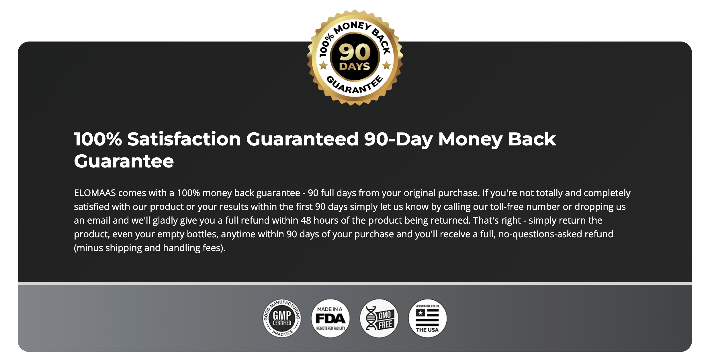 EloMaas Male Vitality Supplement - 90 Day Money-Back Guarantee - Image 9