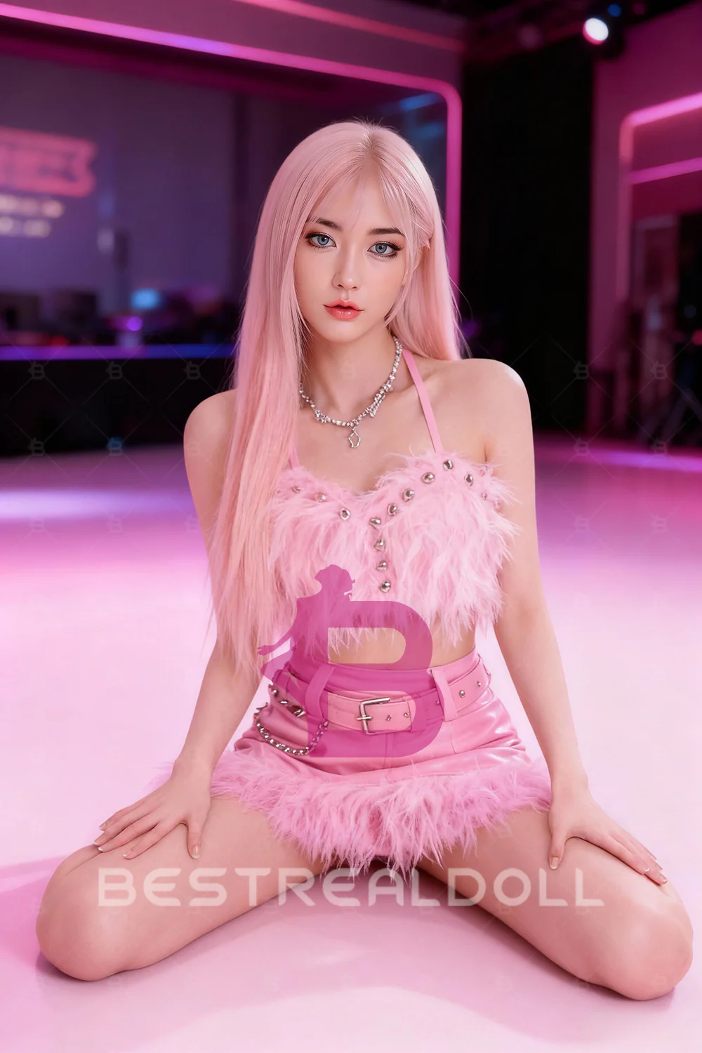 US Stock - Lisa Plus 160cm #310 Big Boobs Pink Hair Sex Doll - - Image 6