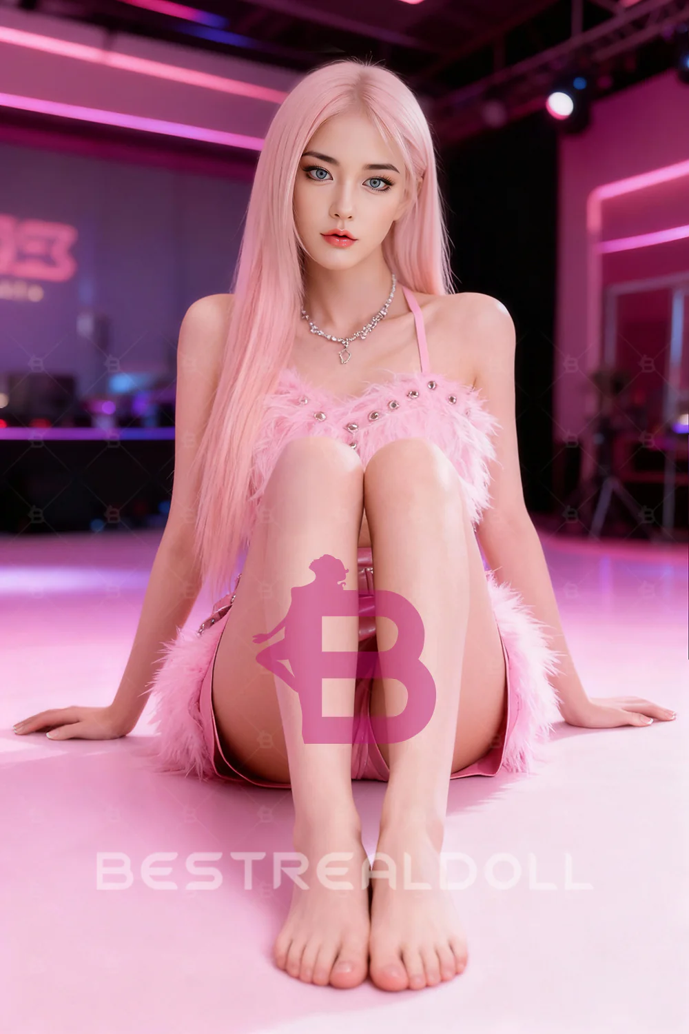 US Stock - Lisa Plus 160cm #310 Big Boobs Pink Hair Sex Doll - - Image 4